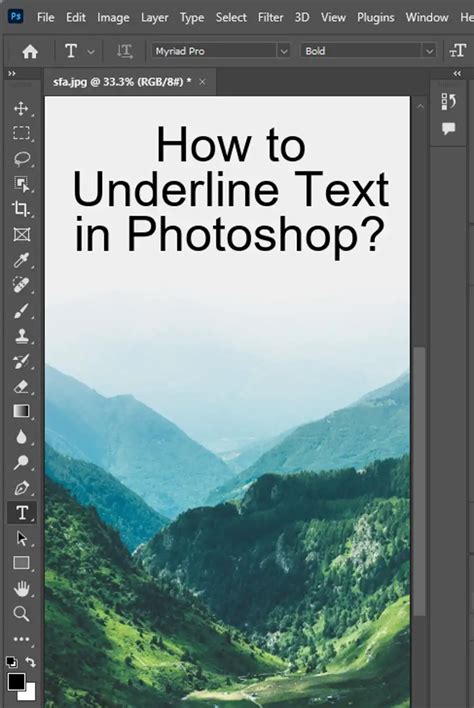 How to Underline Text in Photoshop the Right Way