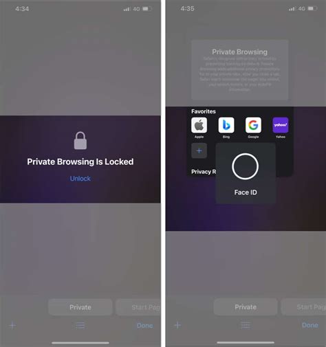 How to Unlock Safari Private Tabs with Face ID