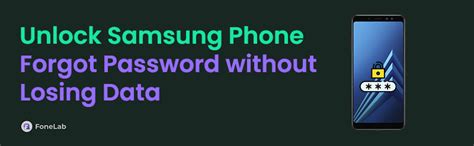 How to Unlock Samsung Device Without Losing Data