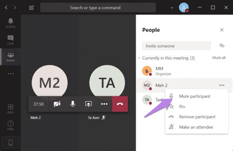 How to Unmute Participants in Microsoft Teams