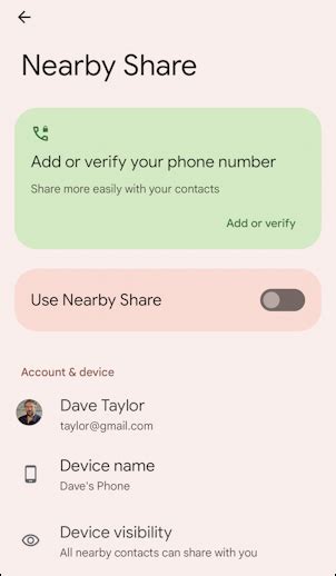 How to Use Android Nearby Share