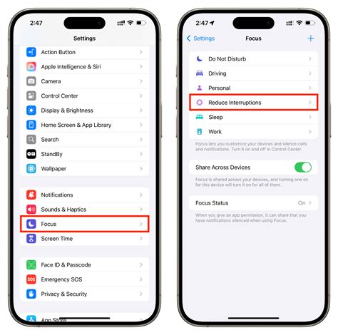 How to Use Reduce Interruptions Focus Mode