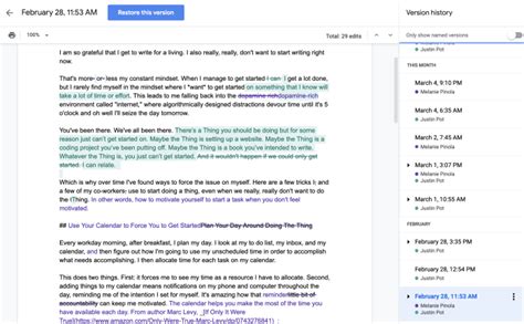 How to Use Revision History for Tracking Changes