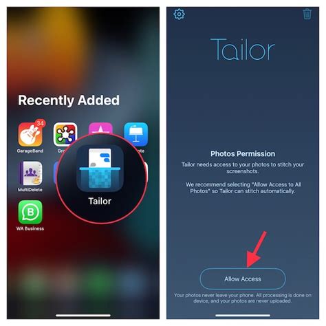 How to Use Tailor to Take Long Screenshots on iPhone