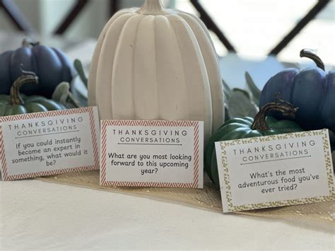 How to Use Your Thanksgiving Conversation Starters