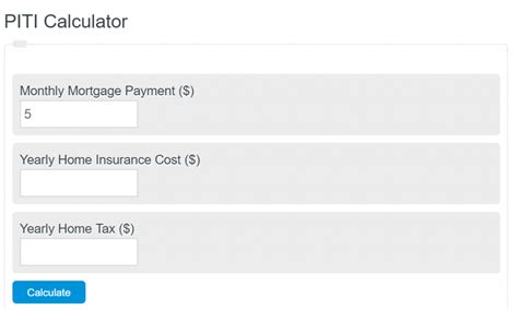 How to Use a PITI Mortgage Calculator Image