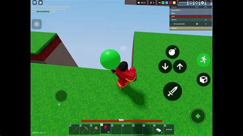 How to Use balloons in Roblox Bedwars! Mobile (First video 