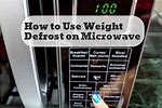 How to Use the Defrost by Weight On a Microwave
