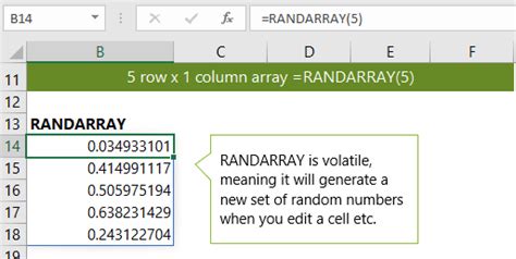 How to Use the RANDARRAY Function