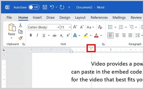 How to Use the Ruler to Indent