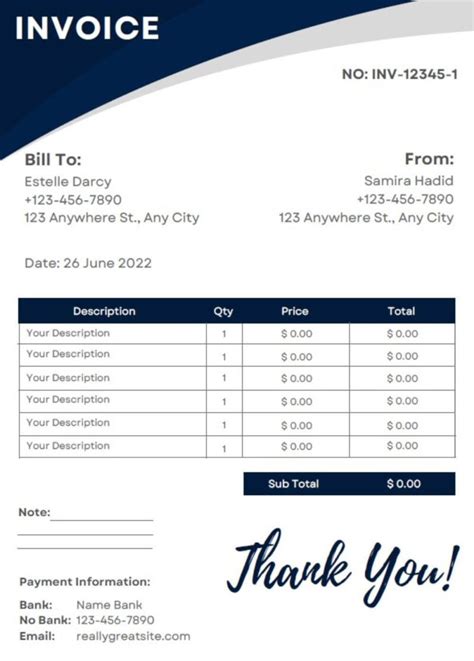 Freelance Invoice Software * Invoice Template Ideas