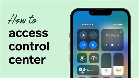 How to access Control Center on iPhone