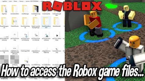 How to access the Roblox game files and make a custom face 