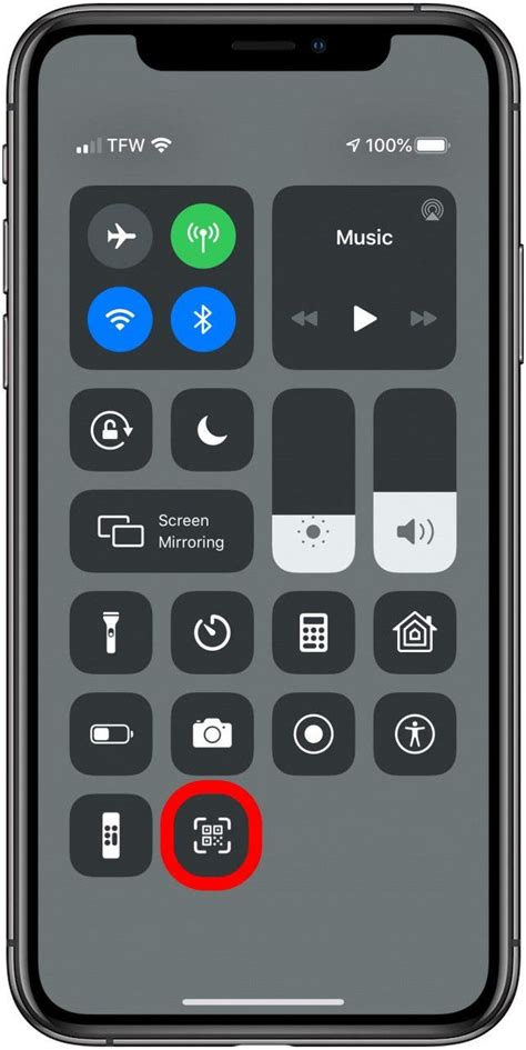 How to add Code Scanner to Control Center on iPhone