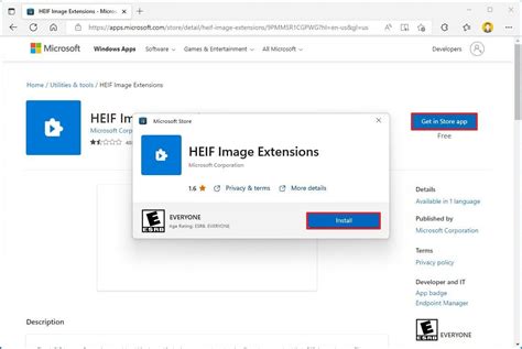 How to add HEIF codecs support on Windows 11