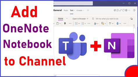 How to add OneNote to a Microsoft Teams Channel