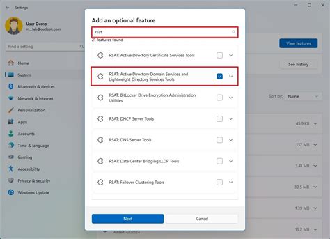 How to add RSAT from Settings on Windows 11