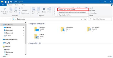 How to add and remove folders to Quick access in File Explorer