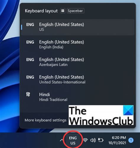 How to add keyboard layout on Windows 11