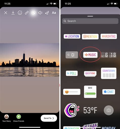 How to add song to instagram story