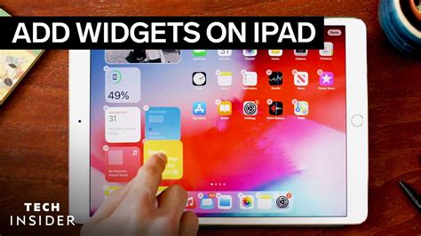How to add widgets on iPad