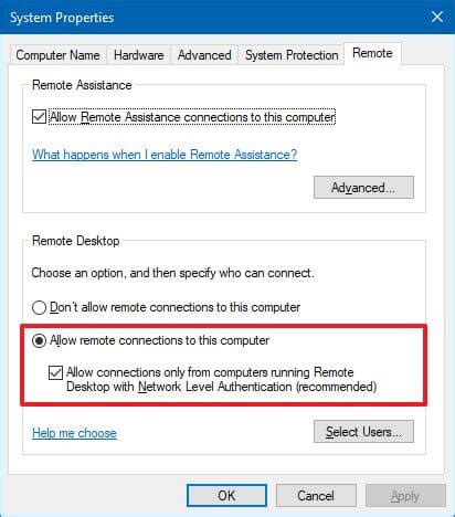 How to allow remote connections on Windows 10