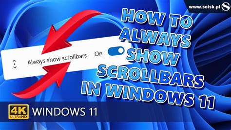 How to always show scrollbars on Windows 11