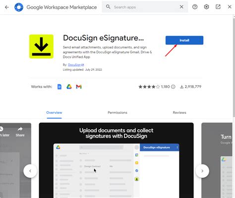 How to augury your Google Docs using   DocuSign
