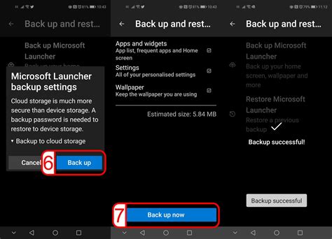 How to back up Microsoft Launcher