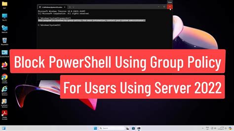 How to block PowerShell access using Group Policy