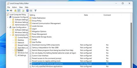 How to block access to Windows 11 apps from Group Policy