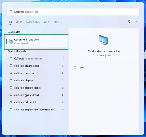 How to calibrate display on Windows 11