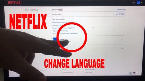 How to change Language on Netflix website