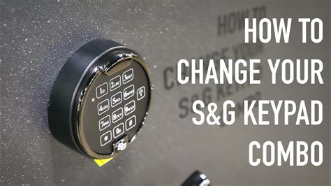 How to change your SG Safe combination