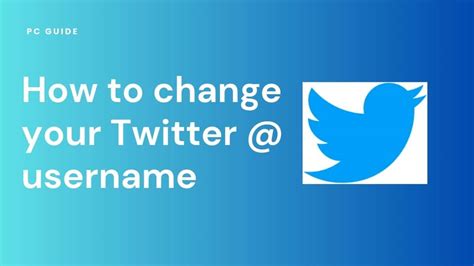 How to change Twitter username on desktop