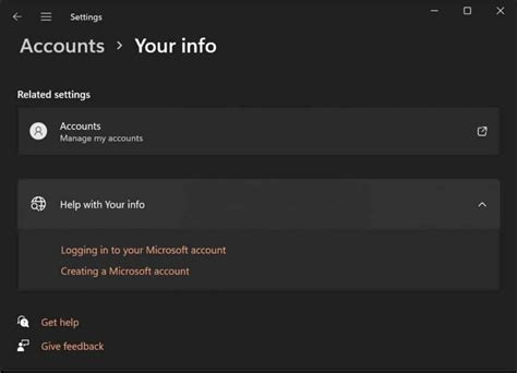 How to change account name using Settings