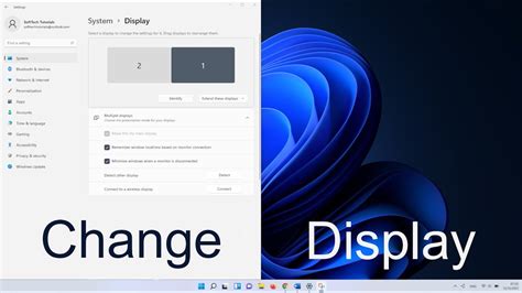 How to change primary display setting on Windows 11