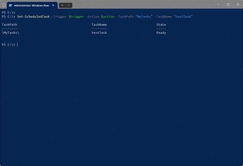 How to change scheduled task using PowerShell