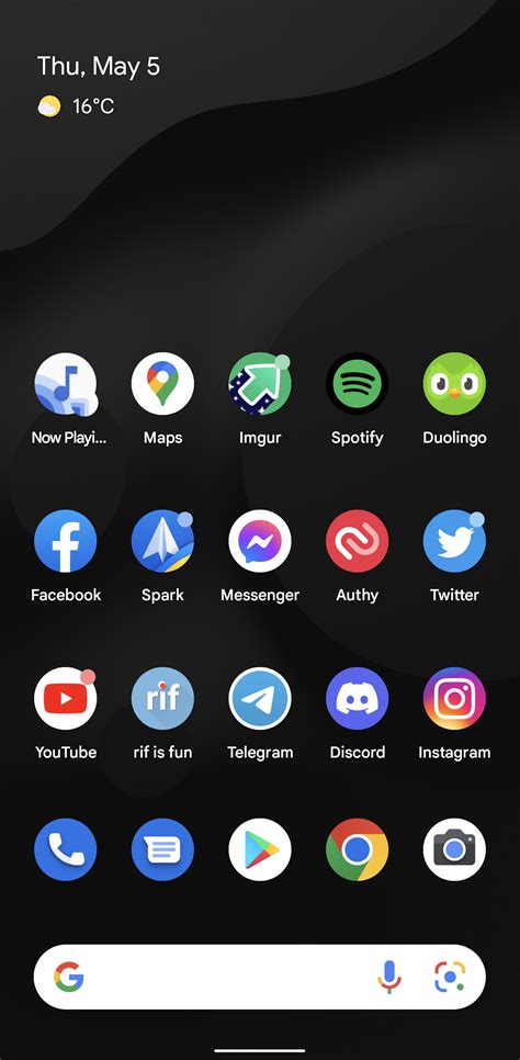 How to change the app grid in Android 12