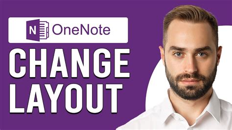 How to change the layout in OneNote