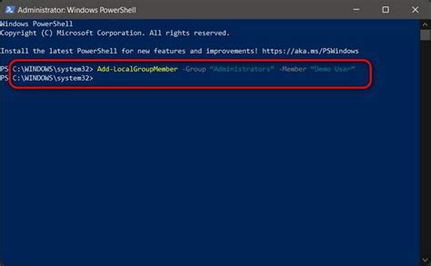 How to change user account type using PowerShell