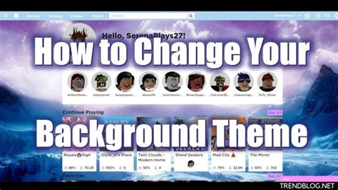 How to change your Roblox background Using Chrome, Firefox