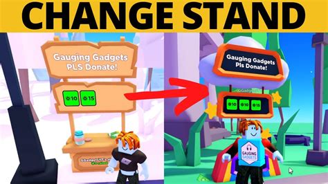 How to change your Stand in Please Donate (Roblox) - YouTube