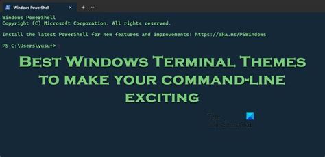 How to change your Windows Terminal theme