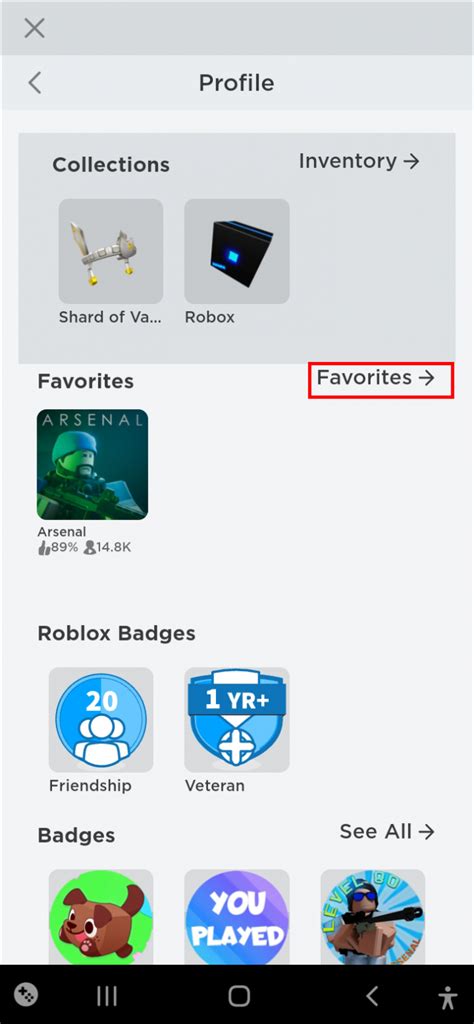 How to check favorites on a Roblox mobile - Quora