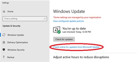 How to check for the update