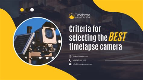 How to choose a timelapse camera