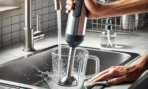 How to clean an immersion blender