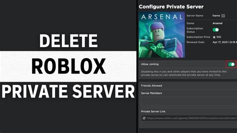 How to completely delete a private server. : r/RobloxHelp