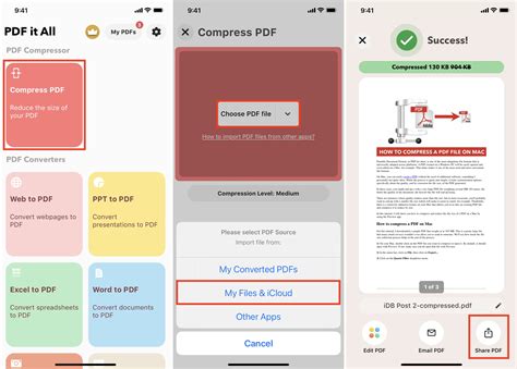 How to compress PDFs using FormatPDF on iPhone and Mac